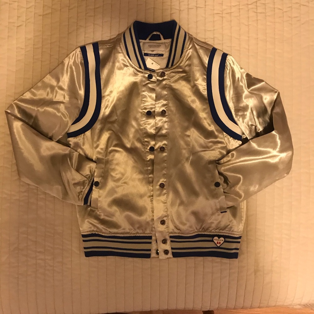 SOLD ON MERCARI!!! Scotch and Soda satin varsity - Picture 6 of 14